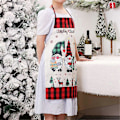 Miniatyrbild 4 av 5: Jul-förkläde - med fickor Vattentätt, Justerbart Förkläde för Glad Jul A