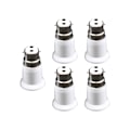 Miniatyrbild 1 av 5: 5-pack B22 till E27 Lampsockeladapter, Bajonett till Skruv, Adapterhållare för Lamplampa