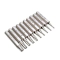 Miniatyrbilde 2 av 5: 10 stk Torx Skrutrekker Bits Sett T3 T4 T5 T6 T7 T8 T9 T10 T15 T20 Mobil