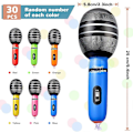 Miniatyrbilde 2 av 5: 30 stk Oppblåsbare Mikrofoner, Oppblåsbare Mikrofoner i Assorterte Farger, Oppblåsbare Mikrofonrekvisitter, Plastleker for Musikkonsert-temafest, Rollespill