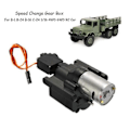 Miniatyrbilde 4 av 5: Hastighetsendringsgirkasse for RC-bil B-1 B-24 B-16 C-24 1/16 4WD 6WD RC-bil Crawler 10 km/t-30 km/t Fjernstyrt