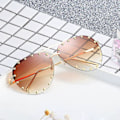 Miniatyrbillede 2 af 5: Heytea Nitide Solbriller til Kvinder Mode Nitide Aviator Solbriller Metalramme UV 400
