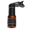 Miniatyrbillede 4 af 4: 12X Universal Monokulær Zoom Optisk Mobiltelefon Linse Observation Undersøgelse Telefotolinse til Smartphone Sort