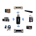 Miniatyrbilde 2 av 4: Trådløs Bluetooth-adapter USB-mottaker Sender 2-i-1 Trådløs Musikkmottaker 5.0 Bluetooth-sender