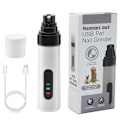 Miniatyrbillede 1 af 5: Fuldt automatisk 2-trins kæledyrs neglesliber USB-opladning katte- og hunde neglesliber klo sliber multifunktionel smart negleklipper til dyr