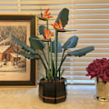 Miniatyrbild 5 av 5: 1 st Bird of Paradise Strelitzia Reginae Evighetsbukett Blomma Krukväxt Små Partiklar Monterings Byggkloss Leksak