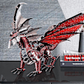 Miniatyrbild 3 av 3: Piececool 3D Metallpussel Svart Draken DIY Modellset Monteringssågsleksak Skrivbordsdekoration Present Vuxen Fjärrstyrd Robot