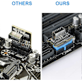Miniatyrbild 3 av 5: Datorhuvudkort Usb 3.0 19pin Till 3.1 Typ-c Panel Er Typ-e Adapter 20 Till 19 Pin Expans