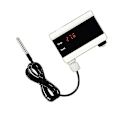 Miniatyrbillede 2 af 5: Tuya Wifi Temperatur Sensor Termometer Detektor Smart Life App Alarm Hjem Termostat Kontrol