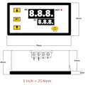 Miniatyrbild 4 av 4: W3230 Högprecisions Temperaturkontroller Digital Display Termostatmodul Temperaturkontrollbrytare Mikro Temperaturkontrollkort