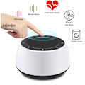 Miniatyrbillede 1 af 5: Trådløs Bluetooth Højttaler LED Farve Lys Sengealarmur Berøringssensor Natlys Lyd