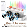 Miniatyrbild 4 av 5: Vit Brus Ljudmaskin för Sömn med 8 Ljud, Portabel Bluetooth-Högtalare, 12 Färger Nattlampor