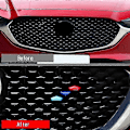 Pikkukuva 5 / 5: 3 kpl Auton Etugrillin Koristelistat Peite Puskurin Raidat Peite Tarrat Mazda CX-30 CX30 2022+