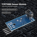 Miniatyrbild 3 av 5: 10 st Tcrt5000 Infraröd Reflekterande Sensor Modul Ir Spärrlinjespår Fotoelektrisk Omkopplare För Sma
