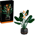 Pikkukuva 1 / 5: 1 kpl Bird of Paradise Strelitzia Reginae Ikuinen Kimppu Kukka Ruukussa Pieni Hiukkanen Kokoava Rakennuspalikkalelu