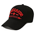 Miniatyrbillede 1 af 2: Mænds Baseball Cap Bomuld Peaked Cap Mænds Casual Sports Cap Broderi Bogstaver Dsquared2 Sort