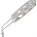 Pikkukuva 3 / 5: Silmäluomien oftalmologiset instrumentit Kaksoisluomen rasvaisen Tarsan rauhasen hierontatyynyt (hopeinen) (1 kpl)