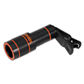 Miniatyrbillede 2 af 4: 12X Universal Monokulær Zoom Optisk Mobiltelefon Linse Observation Undersøgelse Telefotolinse til Smartphone Sort