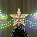 Miniatyrbild 5 av 5: Julgrans Topp Med 10 LED-lampor Och Strömkabel - Upplyst Julgrans Topp I Varmvitt - Julgransstjärna Topp