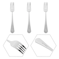 Miniatyrbillede 3 af 3: 3 stk. Frugtgafler Rustfrit Stål Gafler Nudelgafler Madgafler Dessertserveringsgafler