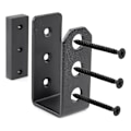 Miniatyrbillede 3 af 5: Dørbeslag Montering I -(2 stk) Jern Metal U Beslag Rustfri - Port Stang Holder Til Indendørs/udendørs D