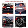 Miniatyrbild 5 av 5: Nya Strobe F1-stil LED-broms- och positionsljus för bil motorcykel bakljus automatisk varning backljus säkerhetslampor DRL 12V