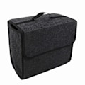 Miniatyrbillede 1 af 3: Mørkegrå Bagagerumsopbevaringsorganisator Foldbar Cargo Opbevaringsbeholder Antislip Bunddesign til Bil SUV