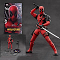 Miniatyrbild 1 av 3: 2024 Deadpool vs Wolverine 1/10 Actionfigur Zd Original X-Men Dogpool Wilson Modell Movie SHFiguarts Barnleksak Dockpresent
