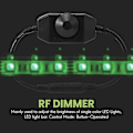 Miniatyrbillede 4 af 5: 12v / 24v 6a LED Dimmer Controller Juster Lysstyrke For Nem Farve Klar