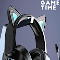 Miniatyrbilde 5 av 5: AWEI GM-9 Kattøre USB-trådet Gaming Hodetelefon Kule Lys Over-Øre Hodesett med Mikrofon