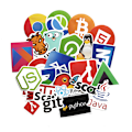 Miniatyrbilde 4 av 5: Programmer klistremerker programmeringsspråk programvare logo datamaskin bærbar PC personlige klistremerker bagasje klistremerker
