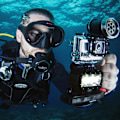 Miniatyrbillede 2 af 5: Undervandsfyldlys Gopro Hero fuld serie Xiaoyi 2. generation Mountain Dog 4K sportskamera dykkerlys