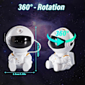 Miniatyrbillede 5 af 5: Astronaut Galaxy Projektor, Stjerneprojektor Galaxy Lys, Astronaut Natlys