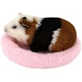 Pikkukuva 2 / 5: Pehmeä ja mukava pyöreä lämmin fleece-hamsterin sänky nukkumismatto (vaaleanpunainen, 1 kpl)