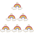 Pikkukuva 2 / 5: Crday Paketti (x20) Kultaselkäinen Monivärinen Emalli Metalli Rainbow Pilvi Rannekkeet Lahja