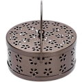Miniatyrbillede 3 af 5: Klassisk Myggespiralholder Røg Røgelseholder Bærbar Censer Metal Tilbageflydende Røgelsebrænder Trækulsovn Med Håndtag Dæk Myggespiralboks Beholder