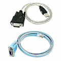 Pikkukuva 1 / 5: RJ45 Verkkokaapeli Sarjakaapeli RJ45 DB9:lle ja RS232 USB:lle (2 yhdessä)