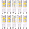 Miniatyrbild 1 av 4: G9 LED-lampor, Varmvit 3000K 5W Ljus motsvarande 40W 420 lumen halogenlampor; ej dimbar, set om 10