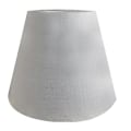 Miniatyrbillede 4 af 5: Lampe Skærm Hørstof Hvid Lampe Skærm Lille 5 Tommer Øverst Diameter X 9 Tommer Bund Diameter X 7 Tommer