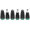 Pikkukuva 1 / 5: 6 kpl 5,5 x 2,1 mm naariväli + uros CCTV DC virtapistokkeen sovitin korjausosat