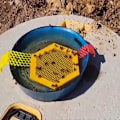 Miniatyrbillede 4 af 5: Flydende Bi-ø til Brug for Bi-kopper til Haven, Farverig Bi-insekt Vandkilde