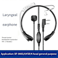 Miniatyrbild 4 av 5: Intercom Halsmikrofon Headset Halsvibration för -UV5R 888S 82 Halsstyrd Luftkanalheadset