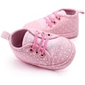 Miniatyrbillede 3 af 5: Babysko til drenge og piger - Bløde spædbørnssko, anti-slip, lette, førstegangsvandrere - Pink 11cm