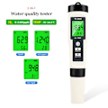 Miniatyrbild 1 av 3: LCD digital display 2 i 1 H2 temperaturpenna högprecision akvarium vattenkvalitetsövervakning testpenna
