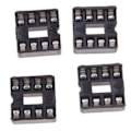 Miniatyrbillede 2 af 3: 20 x 8-bens 2,54 mm Pitch IC Sokkel Loddetype Adapter