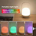 Miniatyrbilde 2 av 5: Ny utendørs campinglampe, bærbar mini RGB fargerik atmosfære fjernkontroll nattlampe ved sengen