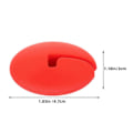 Miniatyrbilde 2 av 5: 3 stk. Universell Silikon Gryteklips for Temperaturprobe Koke Gryte Side Termometer Klemme