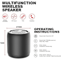 Pikkukuva 4 / 5: Bluetooth-kaiutin, Kannettava Mini Langaton Kaiutin Bluetooth 5.0 Ulkokaiutin HD Stereo HiFi Bassoilla, 1200mAh Akku, 24 Tunnin Toistonaika, IPX4 Vedenkestävä