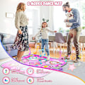 Miniatyrbild 3 av 4: Dansmatta Leksaker för Flickor 3-12 År Gamla Födelsedagspresenter, Musikdansmatta för Barn, Dansmatta med LED-lampor