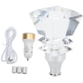 Miniatyrbild 1 av 5: LED-kristallväxelknopp med flerfärgsbyte, universell för manuell och automatisk växellåda